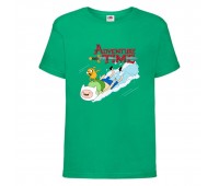 Футболка детская Время Приключений 005 (Adventure Time) зеленая (ADT grn 005) 104 см Футболка детская Время Приключений 005 (Adventure Time) зеленая (ADT grn 005) 104 см
