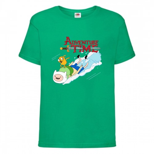 Футболка детская Время Приключений 005 (Adventure Time) зеленая (ADT grn 005) 140 см Футболка детская Время Приключений 005 (Adventure Time) зеленая (ADT grn 005) 140 см