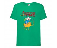 Футболка детская Время Приключений 0010 (Adventure Time) зеленая (ADT grn 0010) 104 см Футболка детская Время Приключений 0010 (Adventure Time) зеленая (ADT grn 0010) 104 см