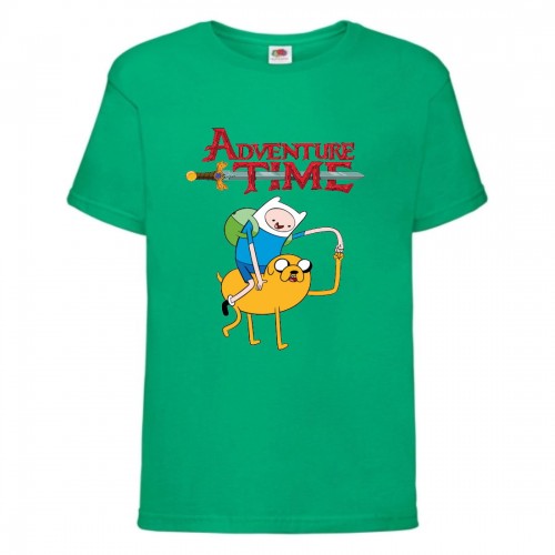 Футболка детская Время Приключений 0010 (Adventure Time) зеленая (ADT grn 0010) 152 см Футболка детская Время Приключений 0010 (Adventure Time) зеленая (ADT grn 0010) 152 см