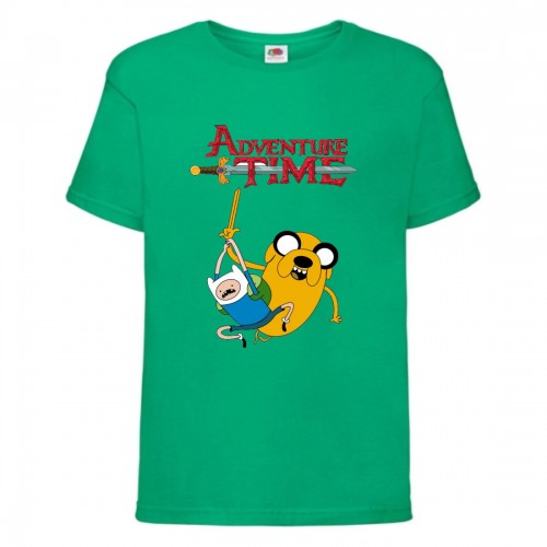 Футболка детская Время Приключений 0012 (Adventure Time) зеленая (ADT grn 0012) 116 см Футболка детская Время Приключений 0012 (Adventure Time) зеленая (ADT grn 0012) 116 см