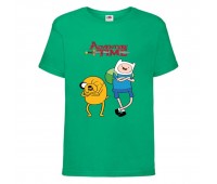 Футболка детская Время Приключений 0013 (Adventure Time) зеленая (ADT grn 0013) 104 см Футболка детская Время Приключений 0013 (Adventure Time) зеленая (ADT grn 0013) 104 см