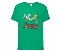 Футболка детская Время Приключений 0015 (Adventure Time) зеленая (ADT grn 0015) 104 см Футболка детская Время Приключений 0015 (Adventure Time) зеленая (ADT grn 0015) 104 см