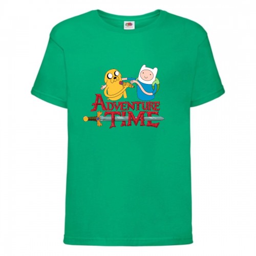 Футболка детская Время Приключений 0016 (Adventure Time) зеленая (ADT grn 0016) 128 см Футболка детская Время Приключений 0016 (Adventure Time) зеленая (ADT grn 0016) 128 см