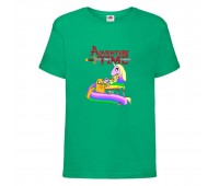 Футболка детская Время Приключений 0021 (Adventure Time) зеленая (ADT grn 0021) 104 см Футболка детская Время Приключений 0021 (Adventure Time) зеленая (ADT grn 0021) 104 см