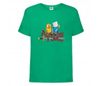 Футболка детская Время Приключений 0027 (Adventure Time) зеленая (ADT grn 0027) 104 см Футболка детская Время Приключений 0027 (Adventure Time) зеленая (ADT grn 0027) 104 см