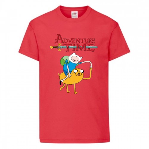 Футболка детская Время Приключений 0010 (Adventure Time) красная (ADT rd 0010) 104 см Футболка детская Время Приключений 0010 (Adventure Time) красная (ADT rd 0010) 104 см