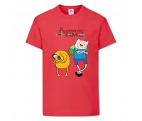 Футболка детская Время Приключений 0013 (Adventure Time) красная (ADT rd 0013) 104 см Футболка детская Время Приключений 0013 (Adventure Time) красная (ADT rd 0013) 104 см