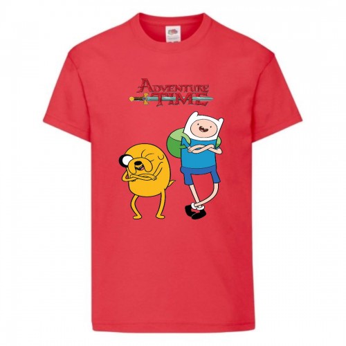 Футболка детская Время Приключений 0013 (Adventure Time) красная (ADT rd 0013) 152 см Футболка детская Время Приключений 0013 (Adventure Time) красная (ADT rd 0013) 152 см