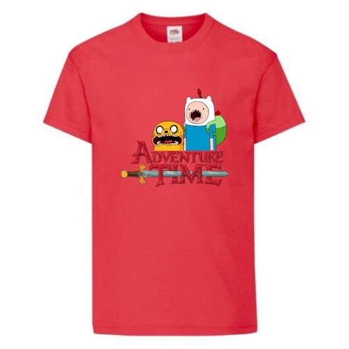 Футболка детская Время Приключений 0014 (Adventure Time) красная (ADT rd 0014) 152 см Футболка детская Время Приключений 0014 (Adventure Time) красная (ADT rd 0014) 152 см