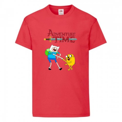 Футболка детская Время Приключений 0017 (Adventure Time) красная (ADT rd 0017) 164 см Футболка детская Время Приключений 0017 (Adventure Time) красная (ADT rd 0017) 164 см