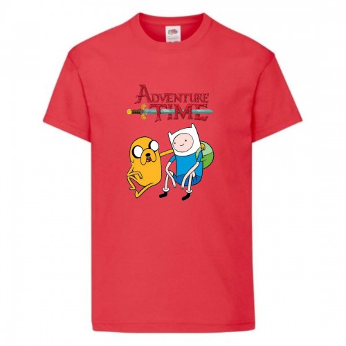 Футболка детская Время Приключений 0018 (Adventure Time) красная (ADT rd 0018) 152 см Футболка детская Время Приключений 0018 (Adventure Time) красная (ADT rd 0018) 152 см