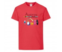 Футболка детская Время Приключений 0022 (Adventure Time) красная (ADT rd 0022) 104 см Футболка детская Время Приключений 0022 (Adventure Time) красная (ADT rd 0022) 104 см