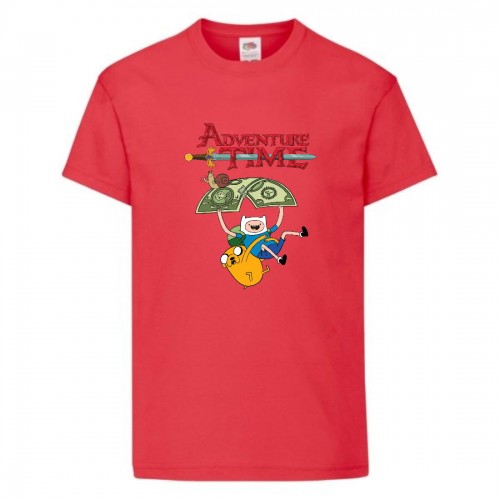 Футболка детская Время Приключений 0023 (Adventure Time) красная (ADT rd 0023) 152 см Футболка детская Время Приключений 0023 (Adventure Time) красная (ADT rd 0023) 152 см