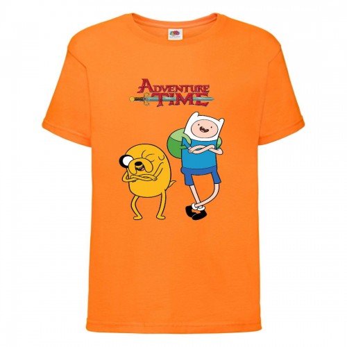 Футболка детская Время Приключений 0013 (Adventure Time) оранжевая (ADT orn 0013) 140 см Футболка детская Время Приключений 0013 (Adventure Time) оранжевая (ADT orn 0013) 140 см
