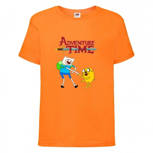 Футболка детская Время Приключений 0017 (Adventure Time) оранжевая (ADT orn 0017) 140 см Футболка детская Время Приключений 0017 (Adventure Time) оранжевая (ADT orn 0017) 140 см