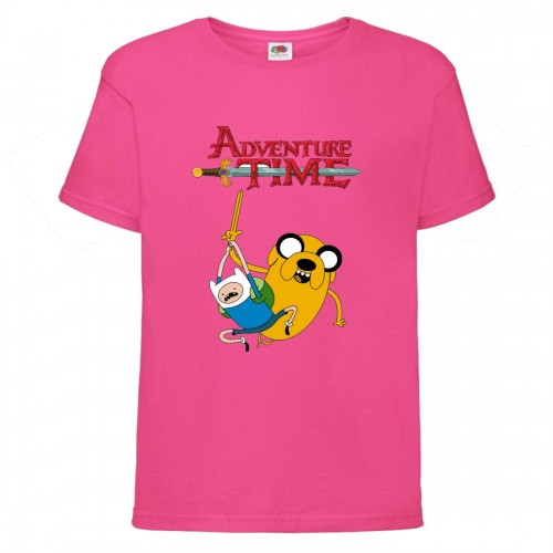 Футболка детская Время Приключений 0012 (Adventure Time) розовая (ADT pnc 0012) 152 см Футболка детская Время Приключений 0012 (Adventure Time) розовая (ADT pnc 0012) 152 см