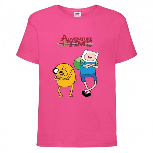Футболка детская Время Приключений 0013 (Adventure Time) розовая (ADT pnc 0013) 128 см Футболка детская Время Приключений 0013 (Adventure Time) розовая (ADT pnc 0013) 128 см
