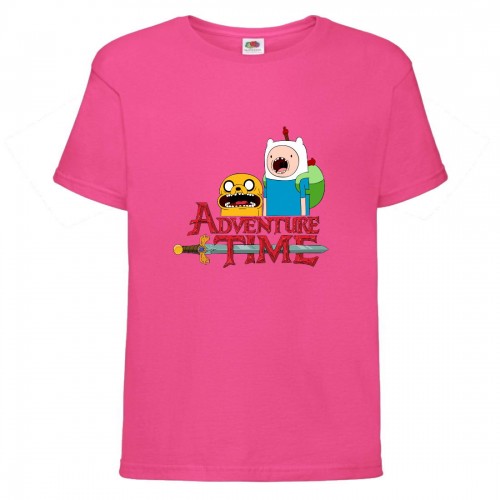Футболка детская Время Приключений 0014 (Adventure Time) розовая (ADT pnc 0014) 164 см Футболка детская Время Приключений 0014 (Adventure Time) розовая (ADT pnc 0014) 164 см