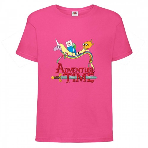 Футболка детская Время Приключений 0015 (Adventure Time) розовая (ADT pnc 0015) 152 см Футболка детская Время Приключений 0015 (Adventure Time) розовая (ADT pnc 0015) 152 см