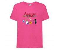 Футболка детская Время Приключений 0022 (Adventure Time) розовая (ADT pnc 0022) 104 см Футболка детская Время Приключений 0022 (Adventure Time) розовая (ADT pnc 0022) 104 см