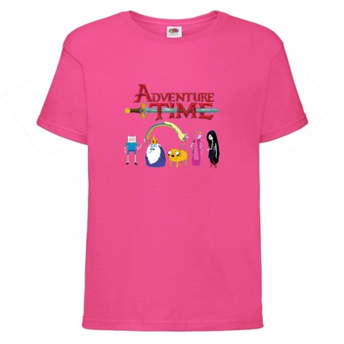 Футболка детская Время Приключений 0022 (Adventure Time) розовая (ADT pnc 0022) 128 см Футболка детская Время Приключений 0022 (Adventure Time) розовая (ADT pnc 0022) 128 см
