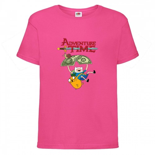 Футболка детская Время Приключений 0023 (Adventure Time) розовая (ADT pnc 0023) 128 см Футболка детская Время Приключений 0023 (Adventure Time) розовая (ADT pnc 0023) 128 см