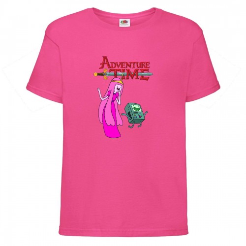 Футболка детская Время Приключений 0025 (Adventure Time) розовая (ADT pnc 0025) 128 см Футболка детская Время Приключений 0025 (Adventure Time) розовая (ADT pnc 0025) 128 см