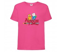 Футболка детская Время Приключений 0027 (Adventure Time) розовая (ADT pnc 0027) 104 см Футболка детская Время Приключений 0027 (Adventure Time) розовая (ADT pnc 0027) 104 см