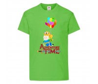 Футболка детская Время Приключений 001 (Adventure Time) светлозеленая (ADT lgrn 001) 104 см Футболка детская Время Приключений 001 (Adventure Time) светлозеленая (ADT lgrn 001) 104 см