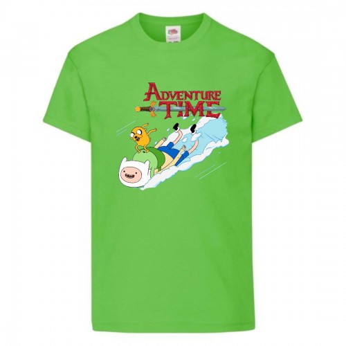 Футболка детская Время Приключений 005 (Adventure Time) светлозеленая (ADT lgrn 005) 152 см Футболка детская Время Приключений 005 (Adventure Time) светлозеленая (ADT lgrn 005) 152 см