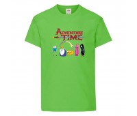 Футболка детская Время Приключений 0022 (Adventure Time) светлозеленая (ADT lgrn 0022) 104 см Футболка детская Время Приключений 0022 (Adventure Time) светлозеленая (ADT lgrn 0022) 104 см