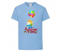 Футболка детская Время Приключений 001 (Adventure Time) голубая (ADT lbl 001) 104 см Футболка детская Время Приключений 001 (Adventure Time) голубая (ADT lbl 001) 104 см
