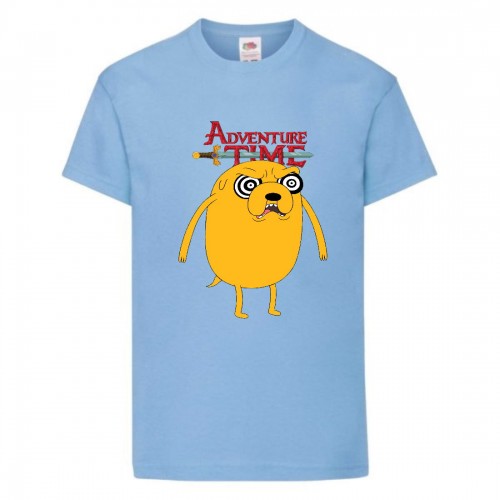 Футболка детская Время Приключений 003 (Adventure Time) голубая (ADT lbl 003) 128 см Футболка детская Время Приключений 003 (Adventure Time) голубая (ADT lbl 003) 128 см