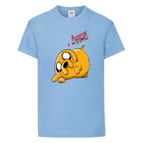 Футболка детская Время Приключений 006 (Adventure Time) голубая (ADT lbl 006) 128 см Футболка детская Время Приключений 006 (Adventure Time) голубая (ADT lbl 006) 128 см
