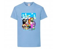 Футболка детская Время Приключений 008 (Adventure Time) голубая (ADT lbl 008) 104 см Футболка детская Время Приключений 008 (Adventure Time) голубая (ADT lbl 008) 104 см
