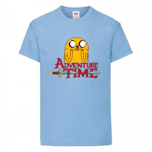 Футболка детская Время Приключений 009 (Adventure Time) голубая (ADT lbl 009) 152 см Футболка детская Время Приключений 009 (Adventure Time) голубая (ADT lbl 009) 152 см