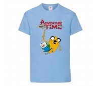 Футболка детская Время Приключений 0012 (Adventure Time) голубая (ADT lbl 0012) 104 см Футболка детская Время Приключений 0012 (Adventure Time) голубая (ADT lbl 0012) 104 см