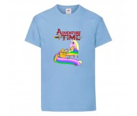 Футболка детская Время Приключений 0021 (Adventure Time) голубая (ADT lbl 0021) 104 см Футболка детская Время Приключений 0021 (Adventure Time) голубая (ADT lbl 0021) 104 см