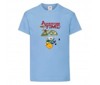 Футболка детская Время Приключений 0023 (Adventure Time) голубая (ADT lbl 0023) 104 см Футболка детская Время Приключений 0023 (Adventure Time) голубая (ADT lbl 0023) 104 см
