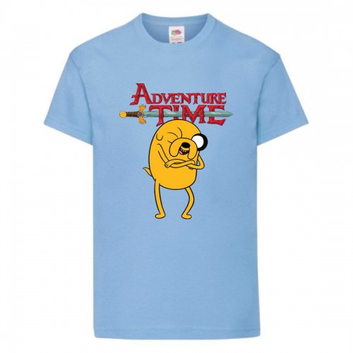 Футболка детская Время Приключений 0024 (Adventure Time) голубая (ADT lbl 0024) 152 см Футболка детская Время Приключений 0024 (Adventure Time) голубая (ADT lbl 0024) 152 см