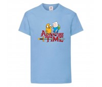 Футболка детская Время Приключений 0027 (Adventure Time) голубая (ADT lbl 0027) 104 см Футболка детская Время Приключений 0027 (Adventure Time) голубая (ADT lbl 0027) 104 см
