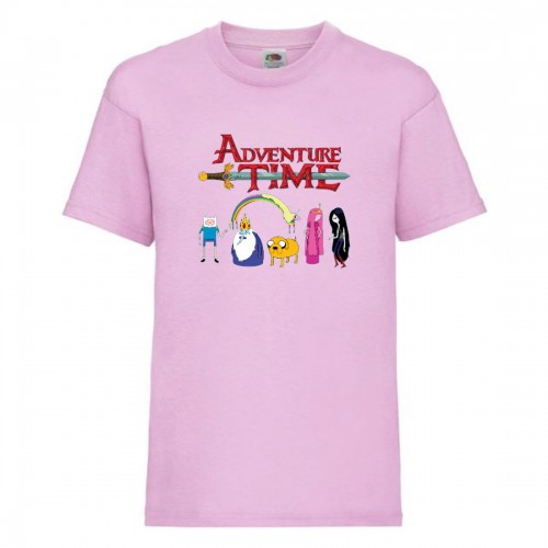 Футболка детская Время Приключений 0022 (Adventure Time) светлорозовая (ADT lpn 0022) 128 см Футболка детская Время Приключений 0022 (Adventure Time) светлорозовая (ADT lpn 0022) 128 см