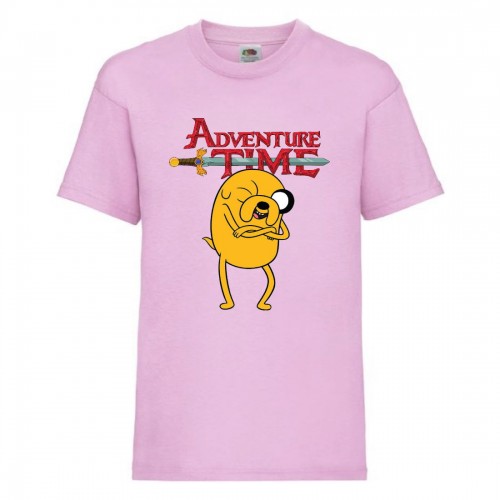 Футболка детская Время Приключений 0024 (Adventure Time) светлорозовая (ADT lpn 0024) 152 см Футболка детская Время Приключений 0024 (Adventure Time) светлорозовая (ADT lpn 0024) 152 см