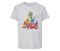 Футболка детская Время Приключений 002 (Adventure Time) серая (ADT gry 002) 104 см Футболка детская Время Приключений 002 (Adventure Time) серая (ADT gry 002) 104 см
