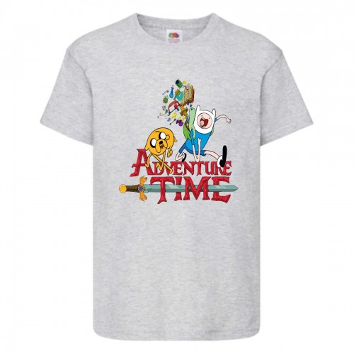 Футболка детская Время Приключений 002 (Adventure Time) серая (ADT gry 002) 104 см Футболка детская Время Приключений 002 (Adventure Time) серая (ADT gry 002) 104 см