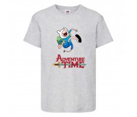 Футболка детская Время Приключений 004 (Adventure Time) серая (ADT gry 004) 104 см Футболка детская Время Приключений 004 (Adventure Time) серая (ADT gry 004) 104 см