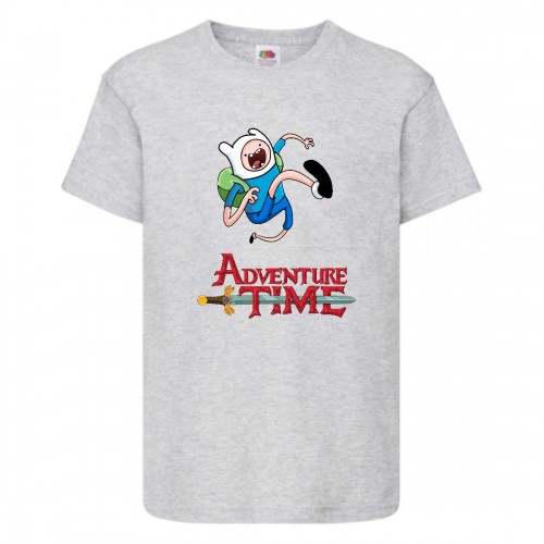 Футболка детская Время Приключений 004 (Adventure Time) серая (ADT gry 004) 104 см Футболка детская Время Приключений 004 (Adventure Time) серая (ADT gry 004) 104 см