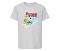 Футболка детская Время Приключений 005 (Adventure Time) серая (ADT gry 005) 104 см Футболка детская Время Приключений 005 (Adventure Time) серая (ADT gry 005) 104 см