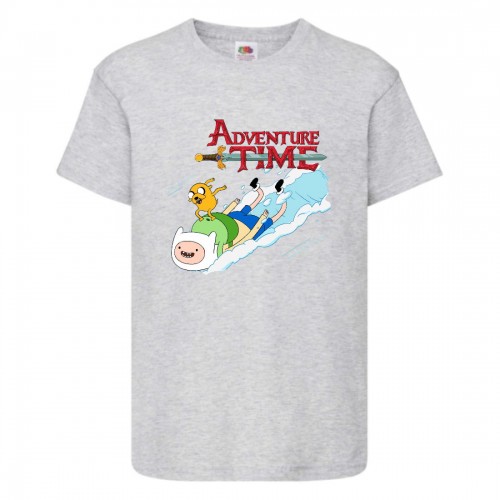 Футболка детская Время Приключений 005 (Adventure Time) серая (ADT gry 005) 116 см Футболка детская Время Приключений 005 (Adventure Time) серая (ADT gry 005) 116 см